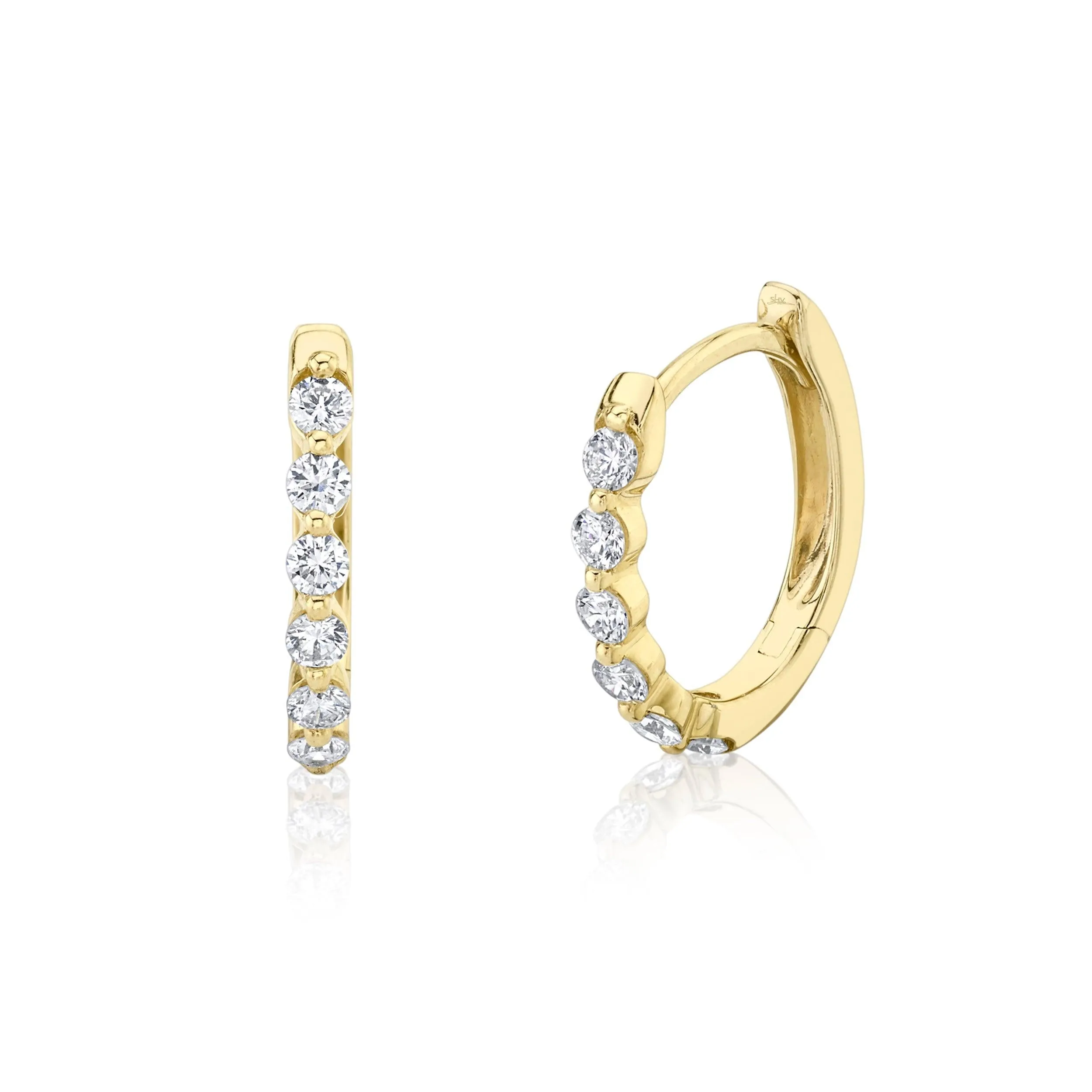 0.26ctw Diamond Huggie Earring