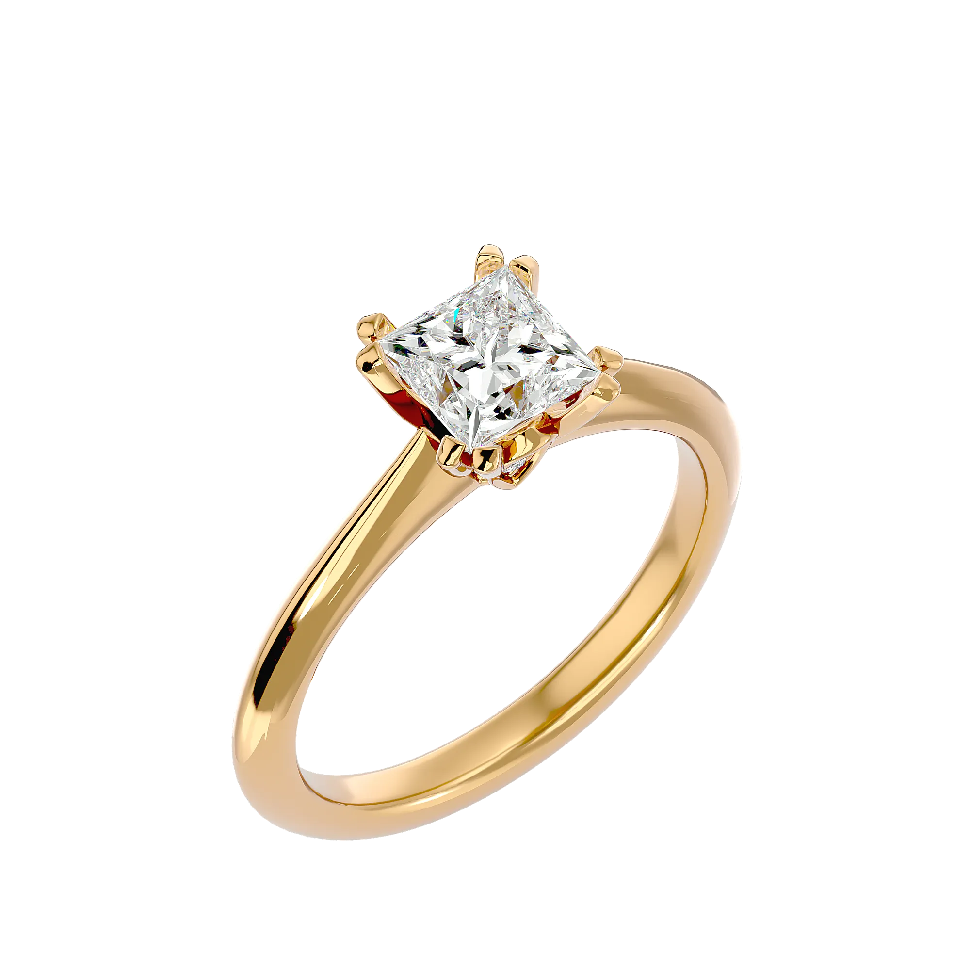 1 1/3 ctw Princess-Cut Lab Grown Diamond Solitaire Engagement Ring