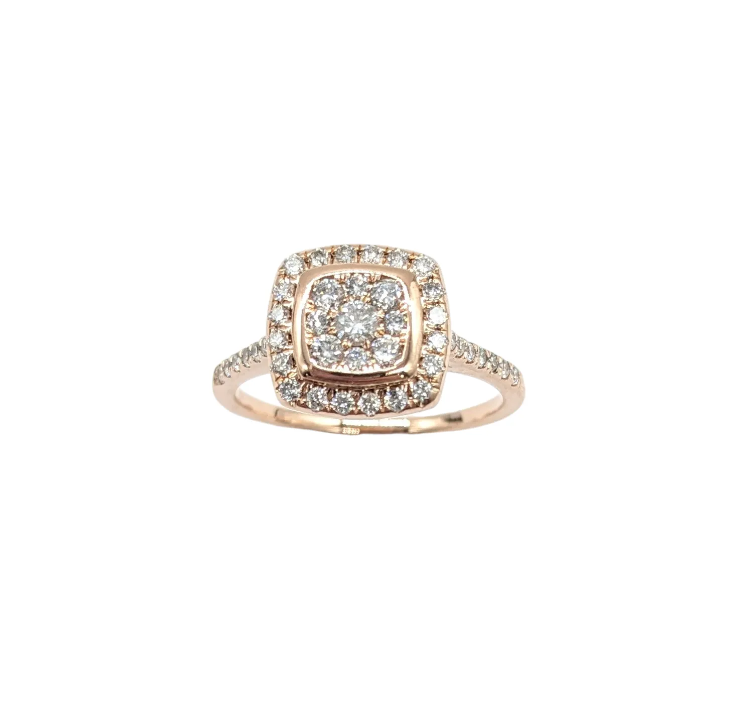 1/2 Carat Total Weight Diamond Halo Ring