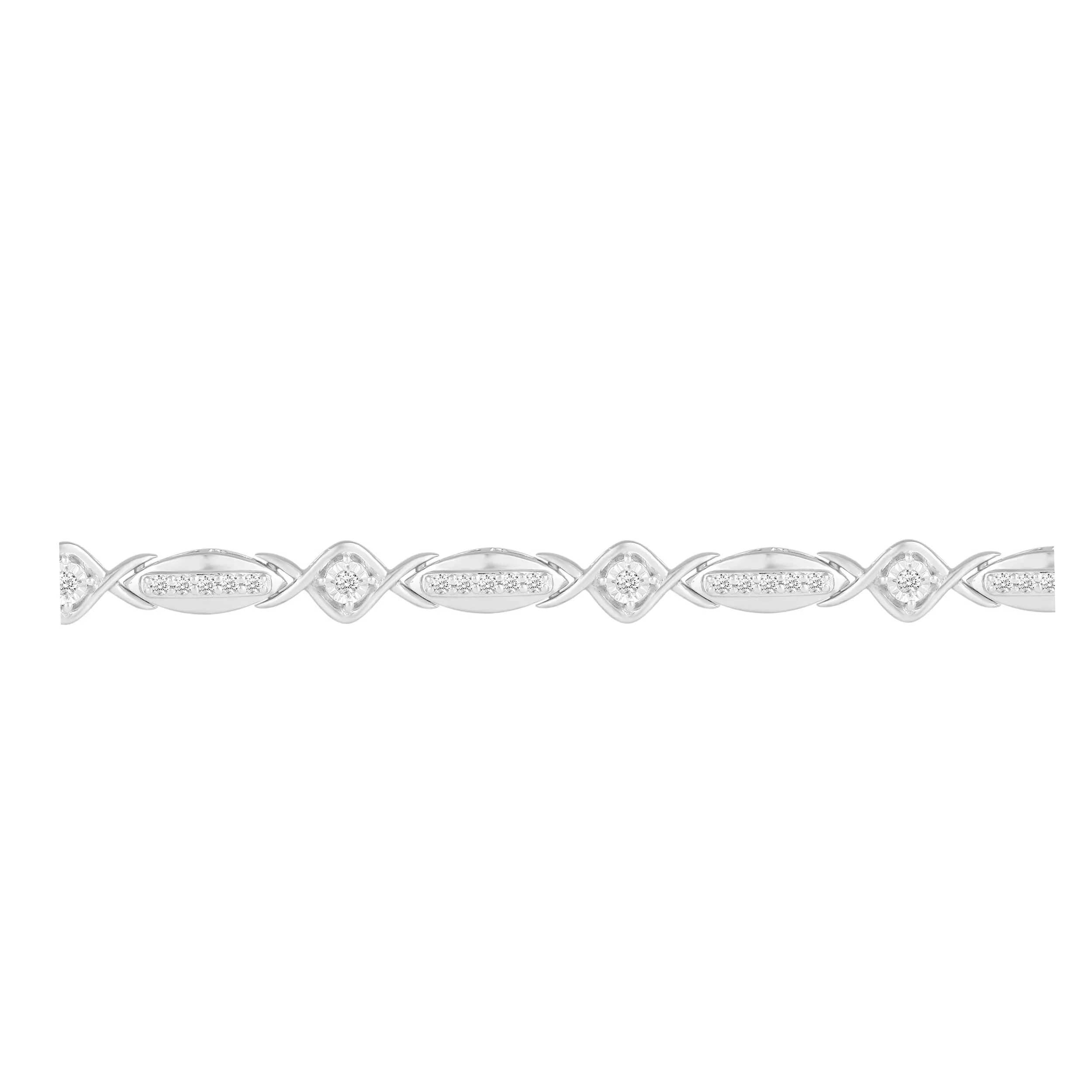 1/2 CT TW Diamond Enchant Tennis Bracelet in Sterling Silver