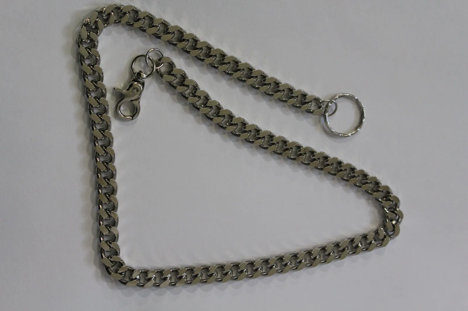 28" Classic Flat Link Wallet Chain