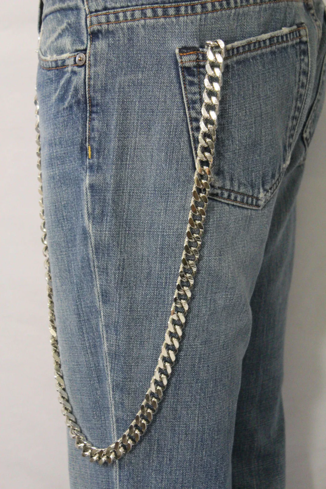 28" Classic Flat Link Wallet Chain