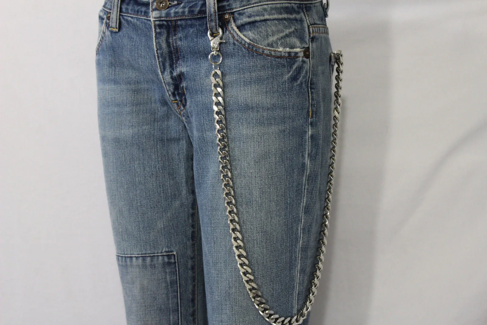 28" Classic Flat Link Wallet Chain