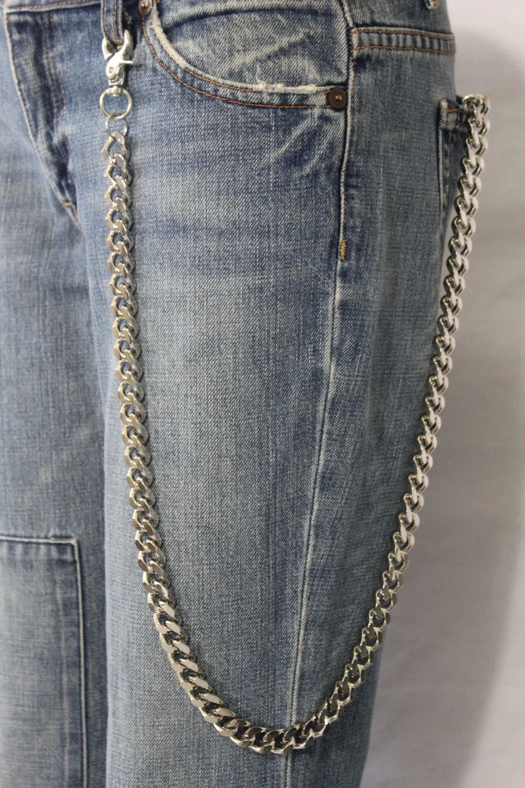 28" Classic Flat Link Wallet Chain