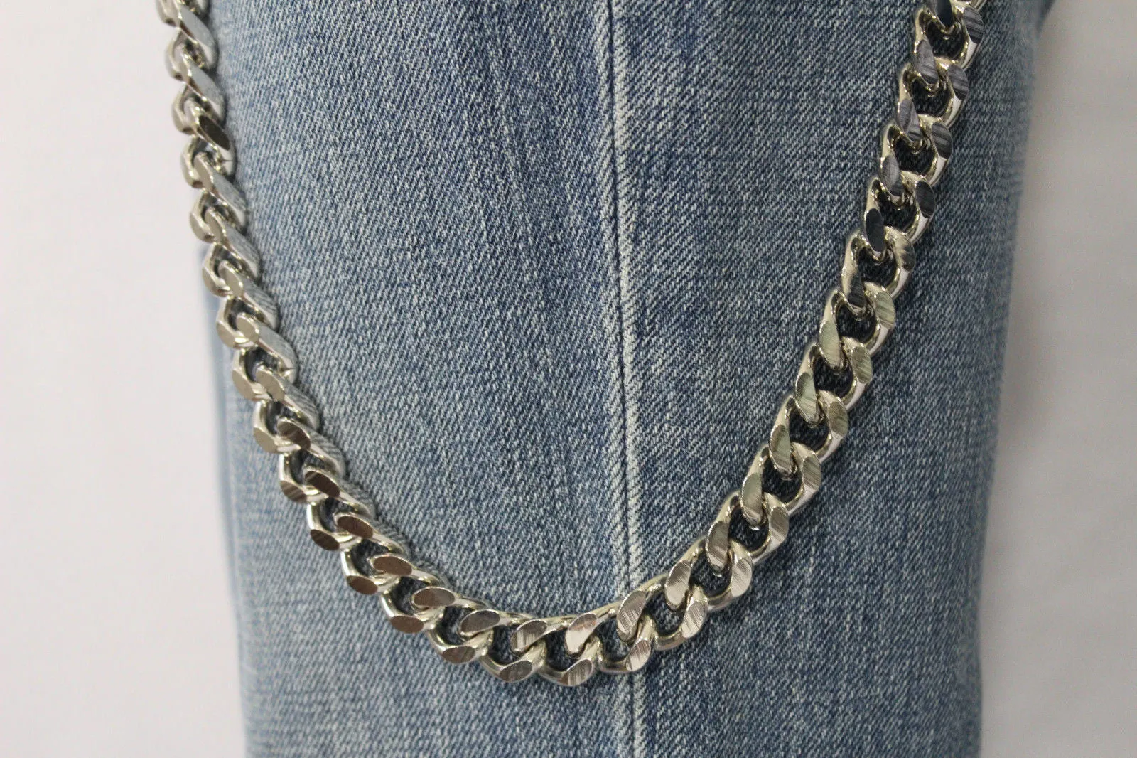 28" Classic Flat Link Wallet Chain