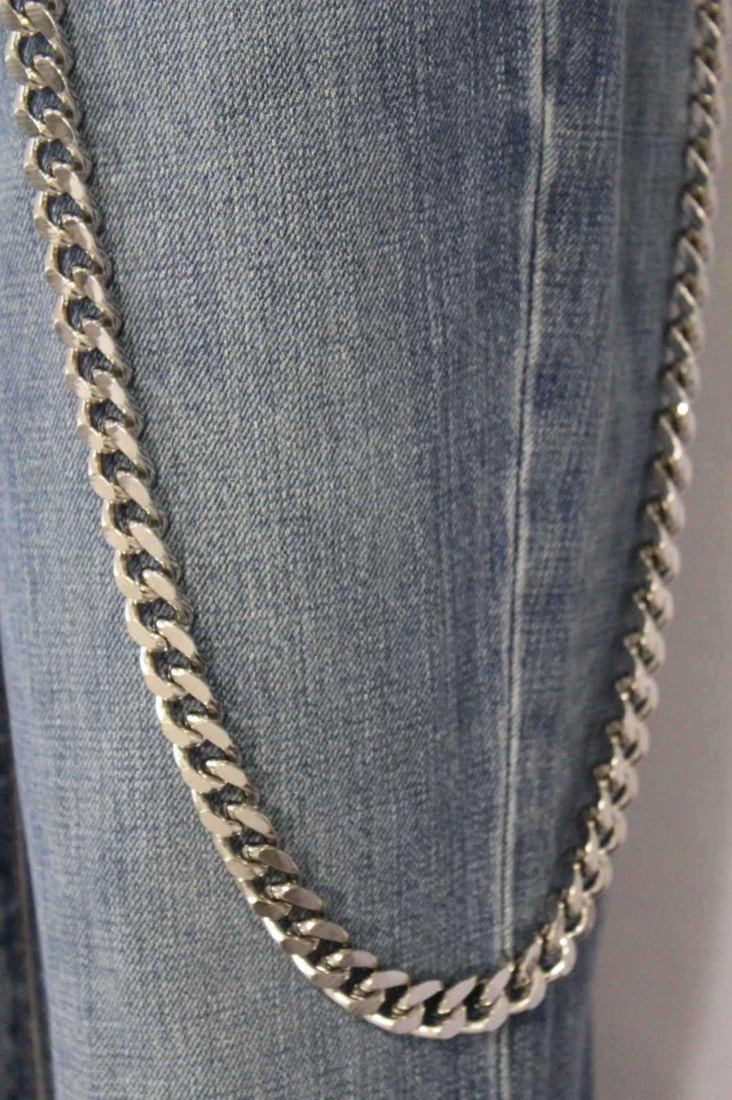 28" Classic Flat Link Wallet Chain