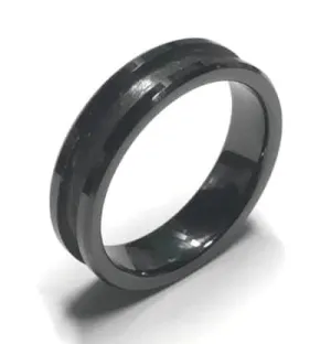 6mm Inlay Black Ceramic Ring Core