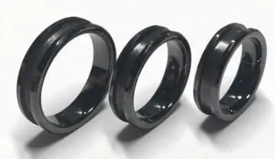 6mm Inlay Black Ceramic Ring Core