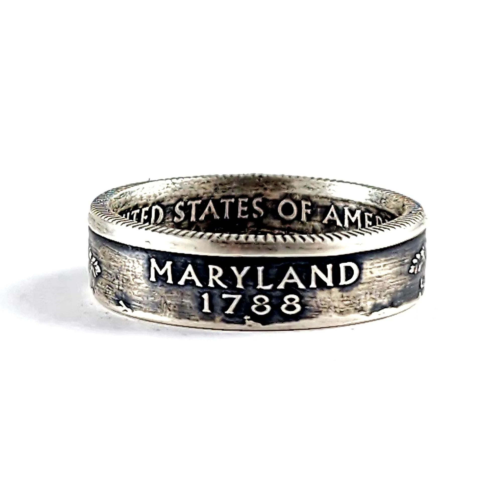 90% Silver Maryland Quarter Ring