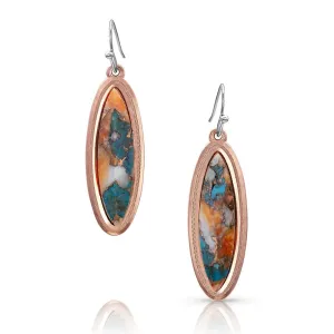 A Bit of Sunlit Mountain Glacier Turquoise Earrings