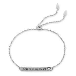 Always in My Heart Bar Bolo Bracelet