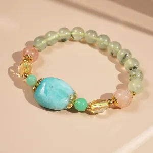 Amazonite, Prehnite, Chrysoprase, Citrine, and Sunstone