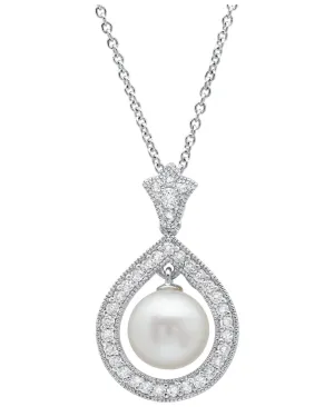 Andrew Prince by Crislu Pearl Cluster Drop Necklace