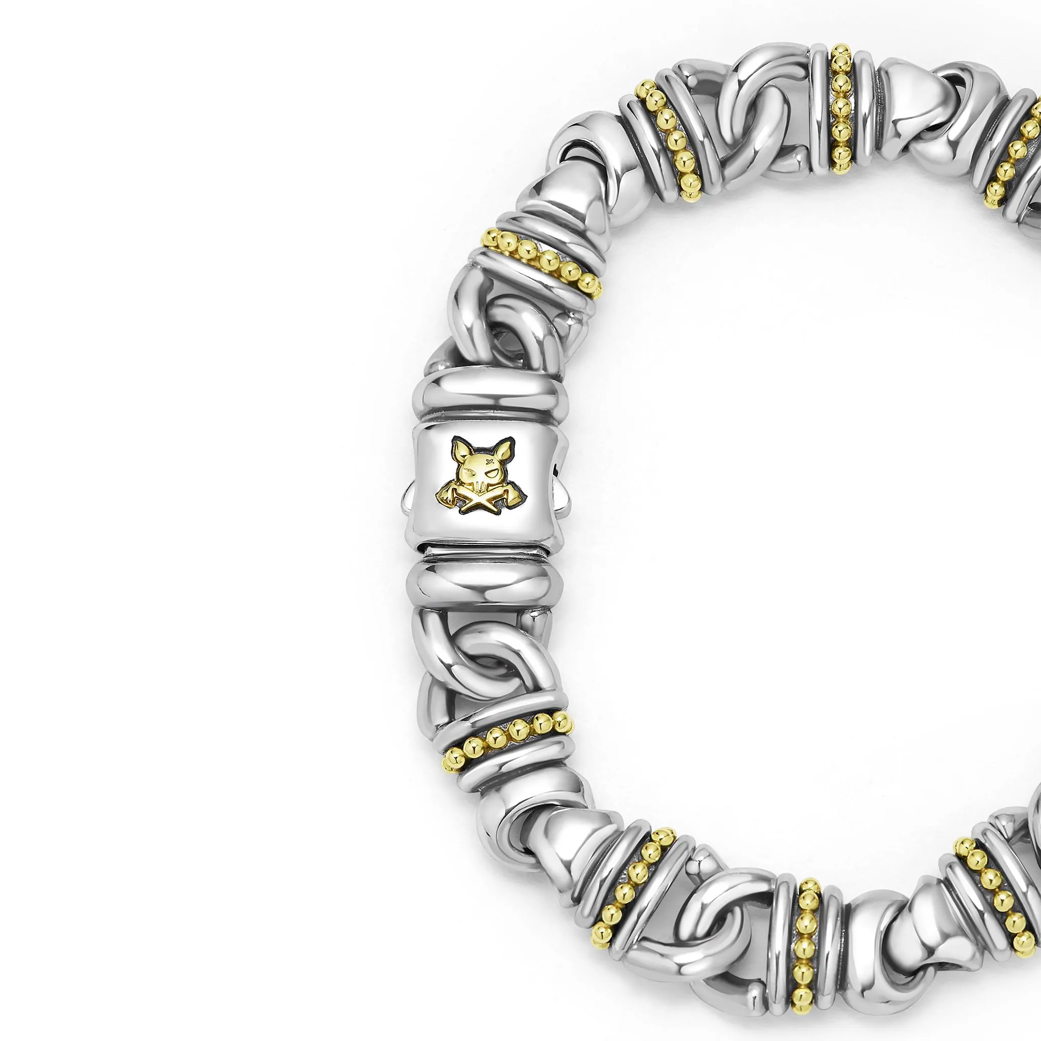 Anthem Two-Tone Lock Curb Link Bracelet