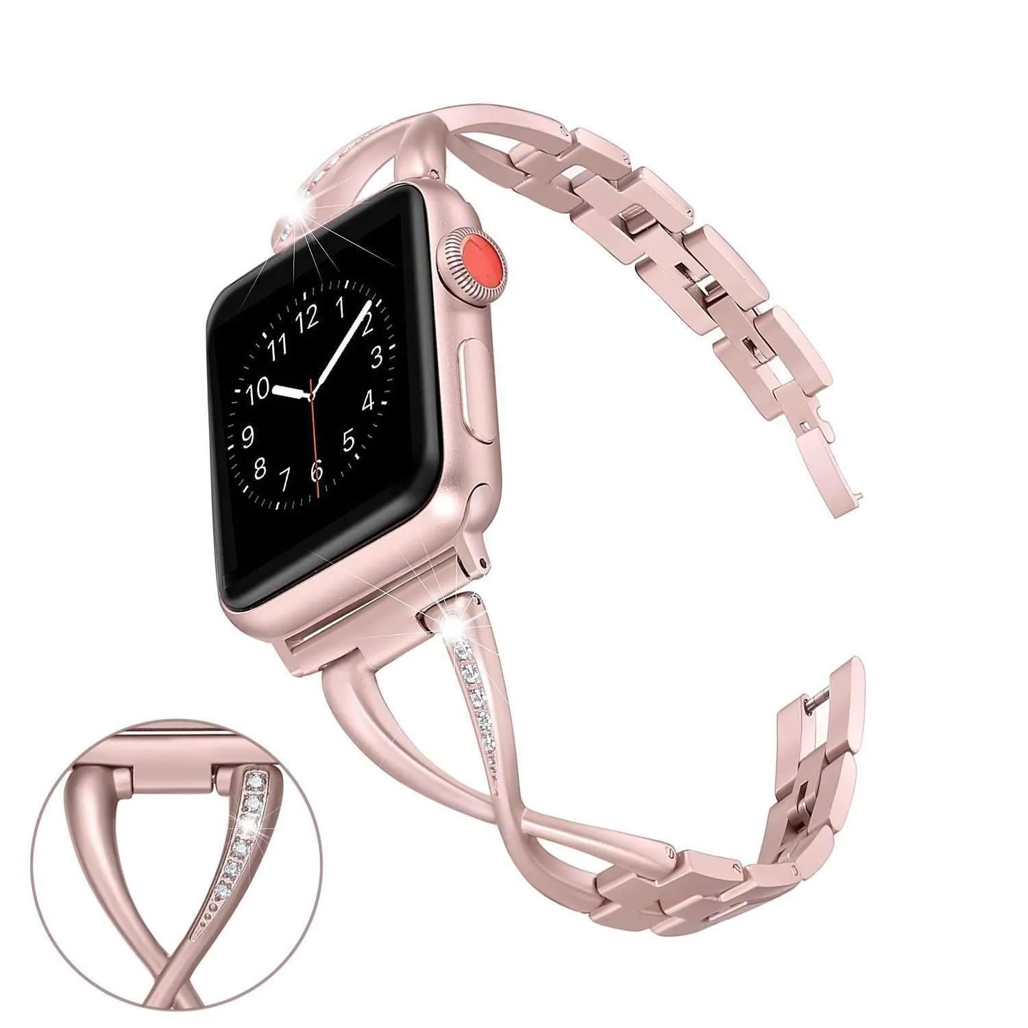 Apple Watch Band Women's Cuff Crystal Diamond Bracelet