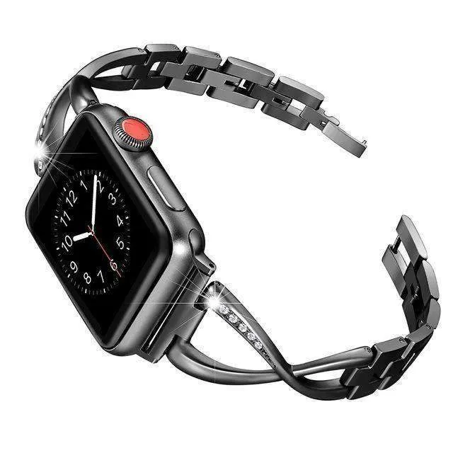 Apple Watch Band Women's Cuff Crystal Diamond Bracelet