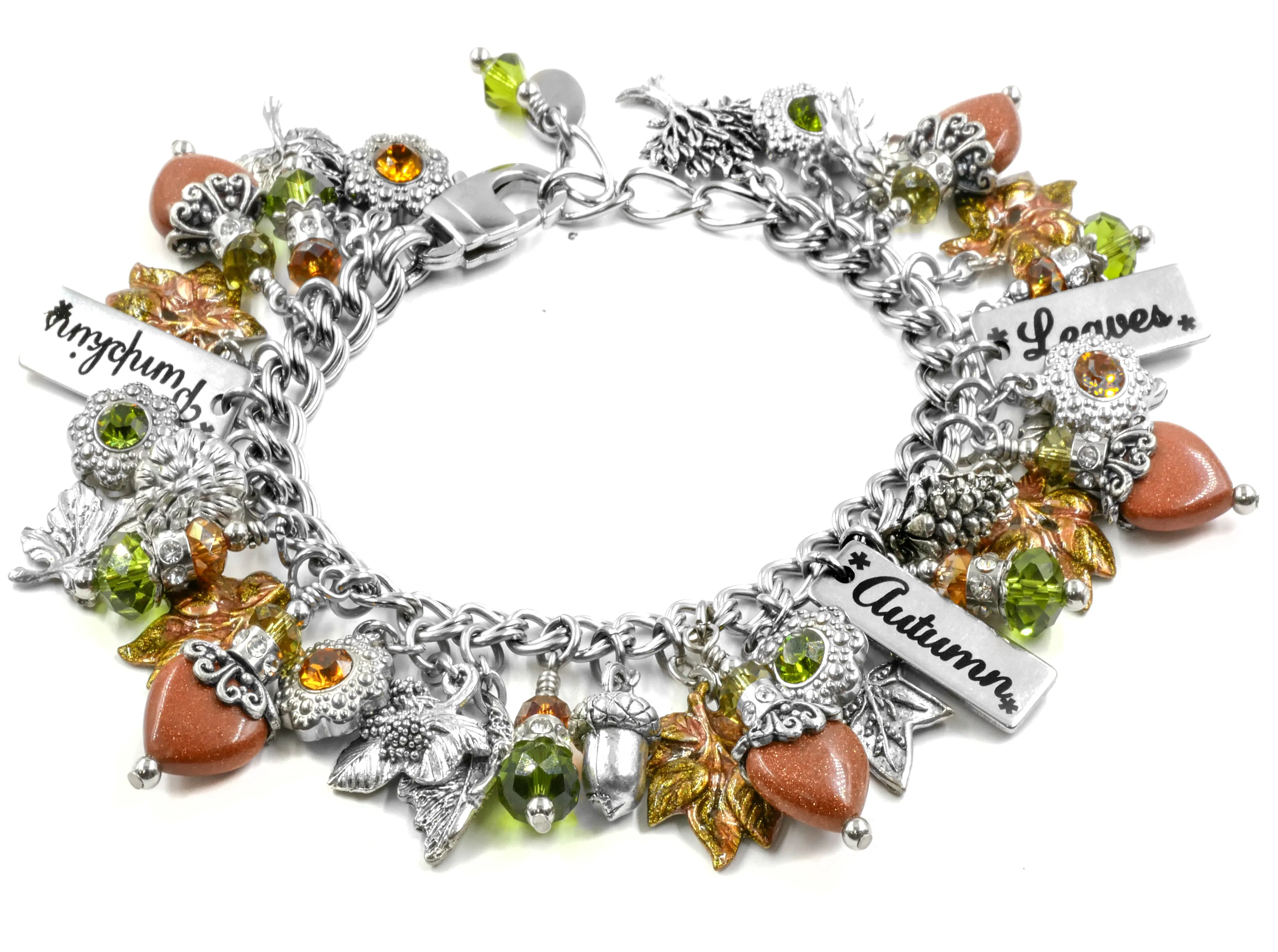 Autumn Leaf Charm Bracelet