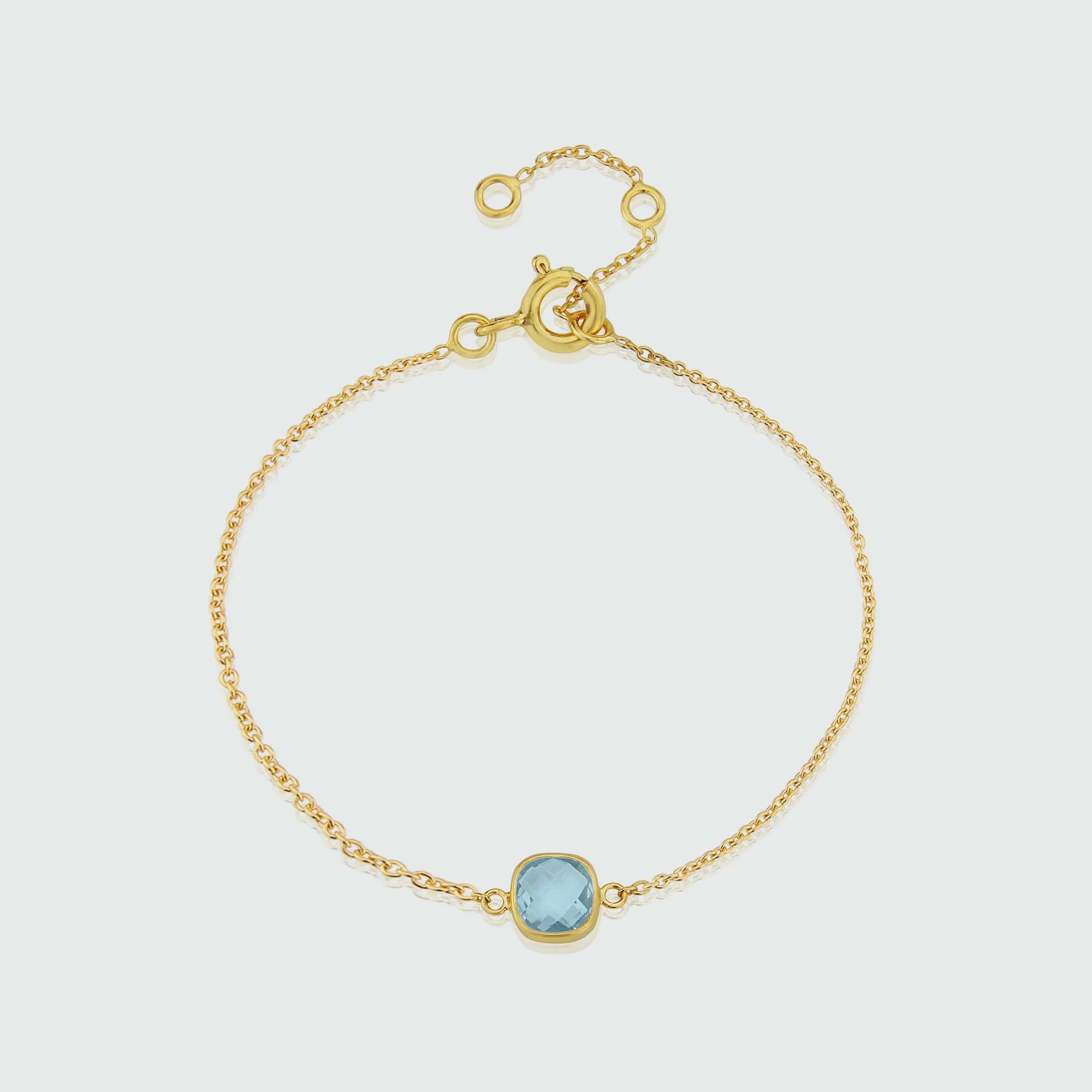 Brooklyn Blue Topaz & Gold Vermeil Bracelet