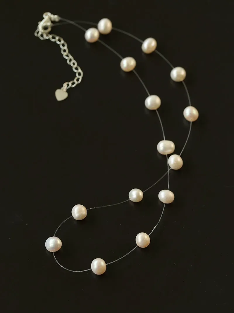 Celestial Dreams Single-layer Freshwater Pearl Necklace