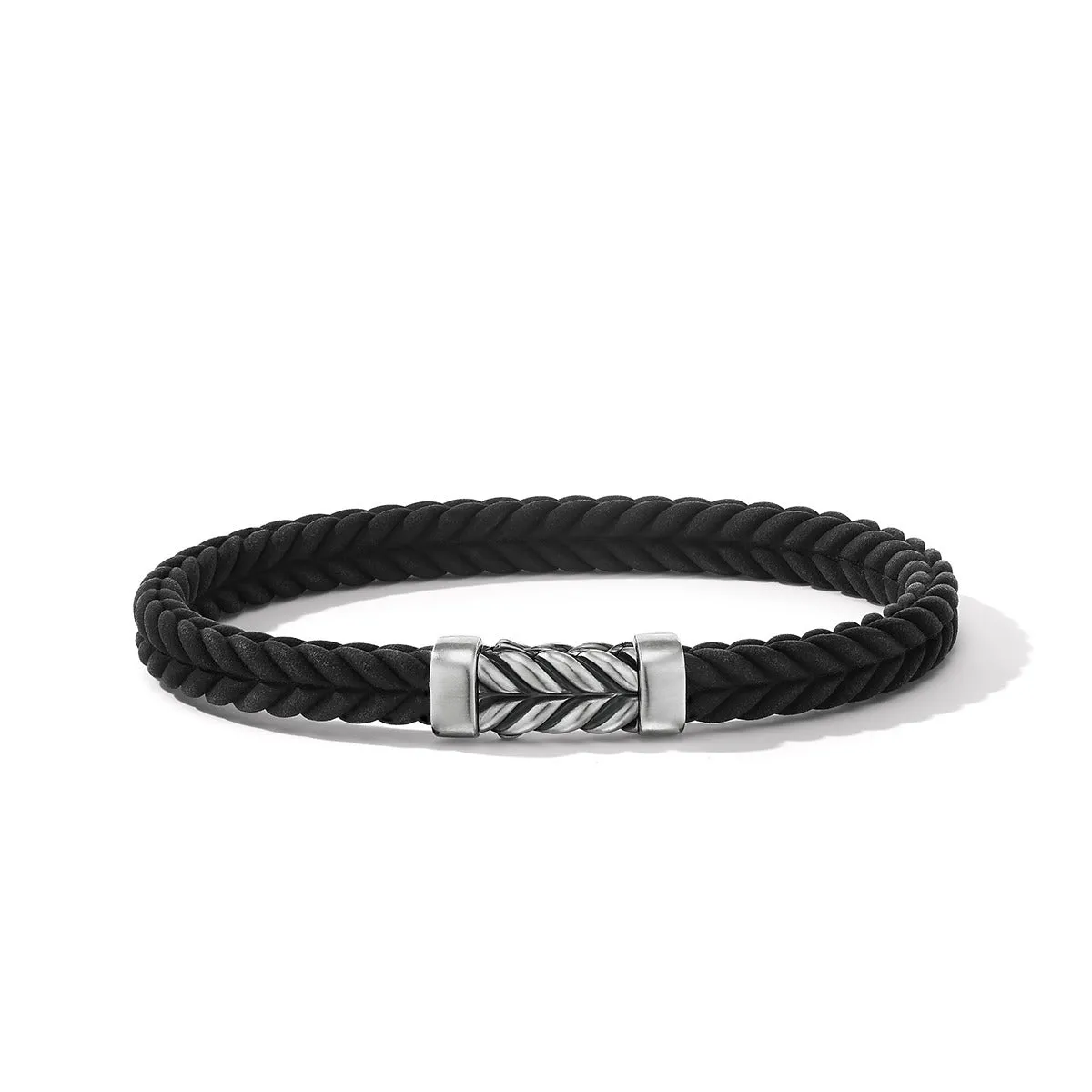 Chevron Black Rubber Bracelet