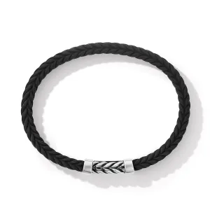 Chevron Black Rubber Bracelet