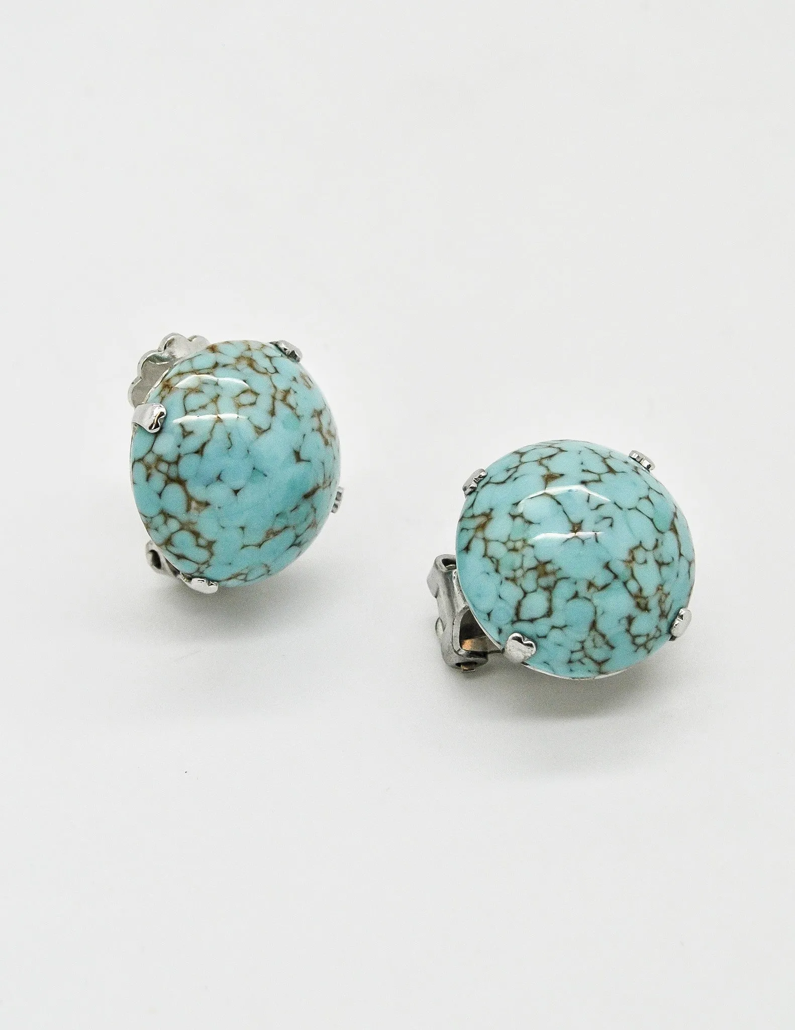 Christian Dior Vintage 1958 Turquoise Earrings