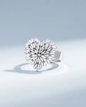 Classic Diamond Medium Heart Ring