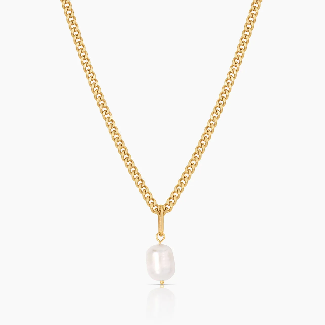 Colette Pearl Curb Necklace