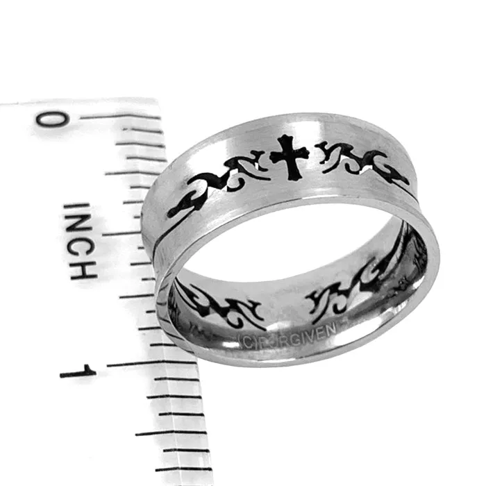 Cross Ring Tribal Design