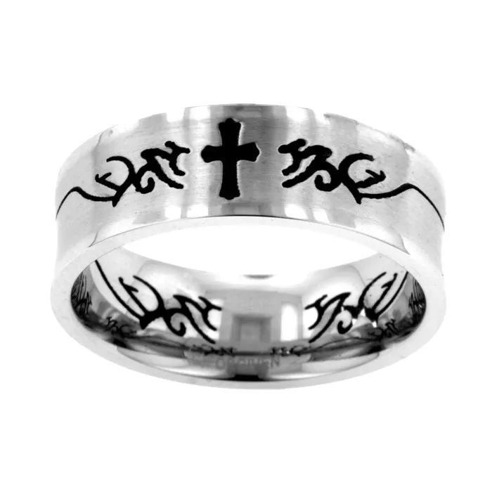 Cross Ring Tribal Design