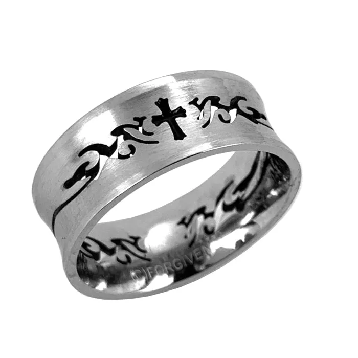 Cross Ring Tribal Design