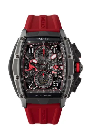 CVSTOS - Chronograph-S Black Brancard Titanium | Red