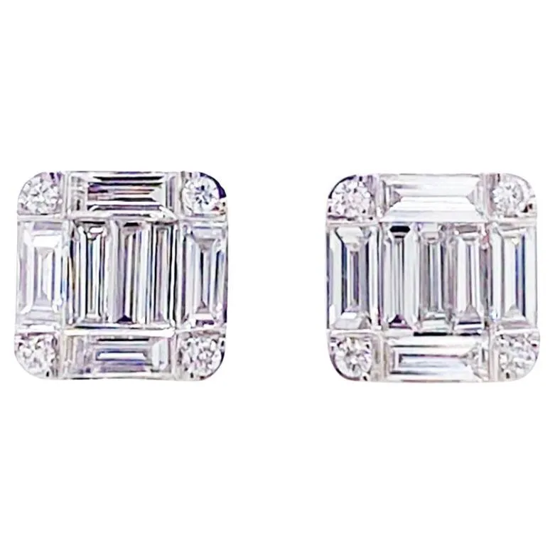 Deco Diamond Studs