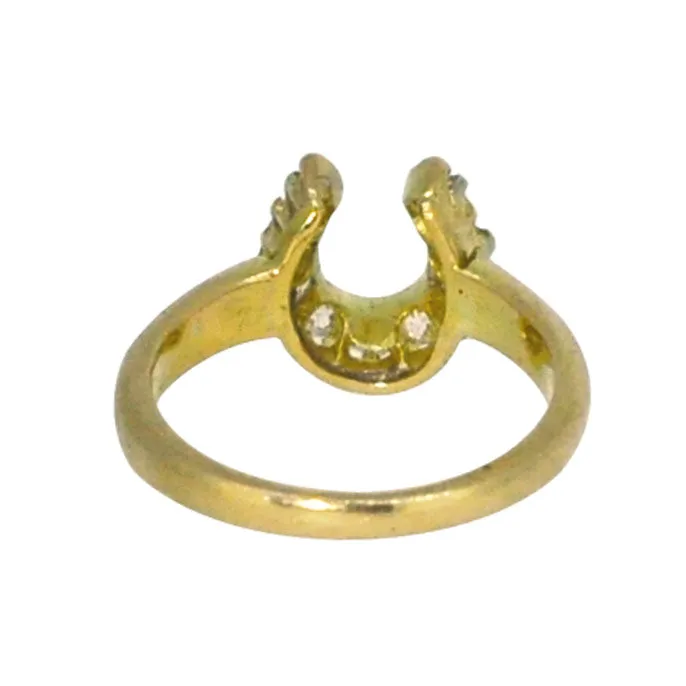 Diamond Horse Shoe Ring