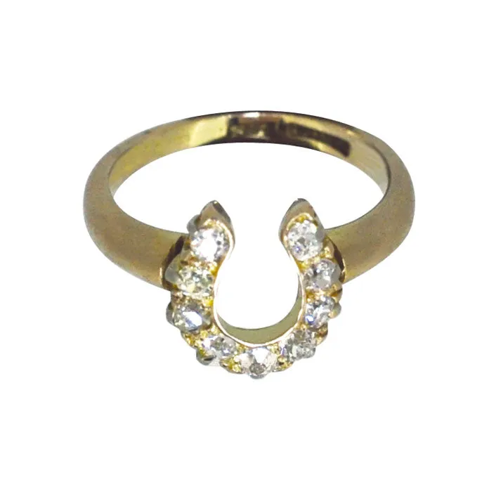 Diamond Horse Shoe Ring