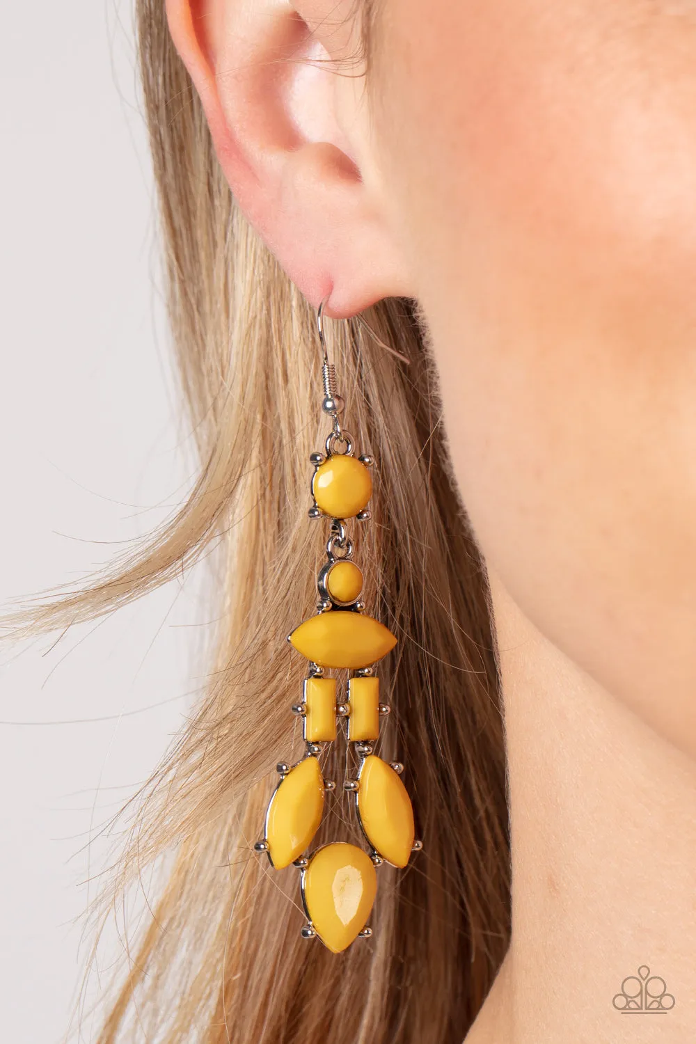 Earrings Visually Vivacious - Yellow E267