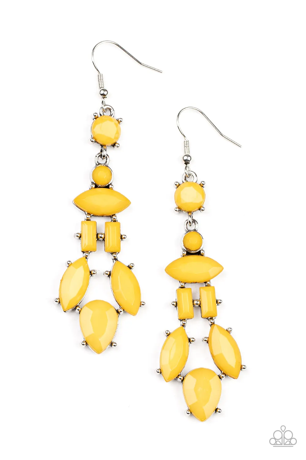 Earrings Visually Vivacious - Yellow E267