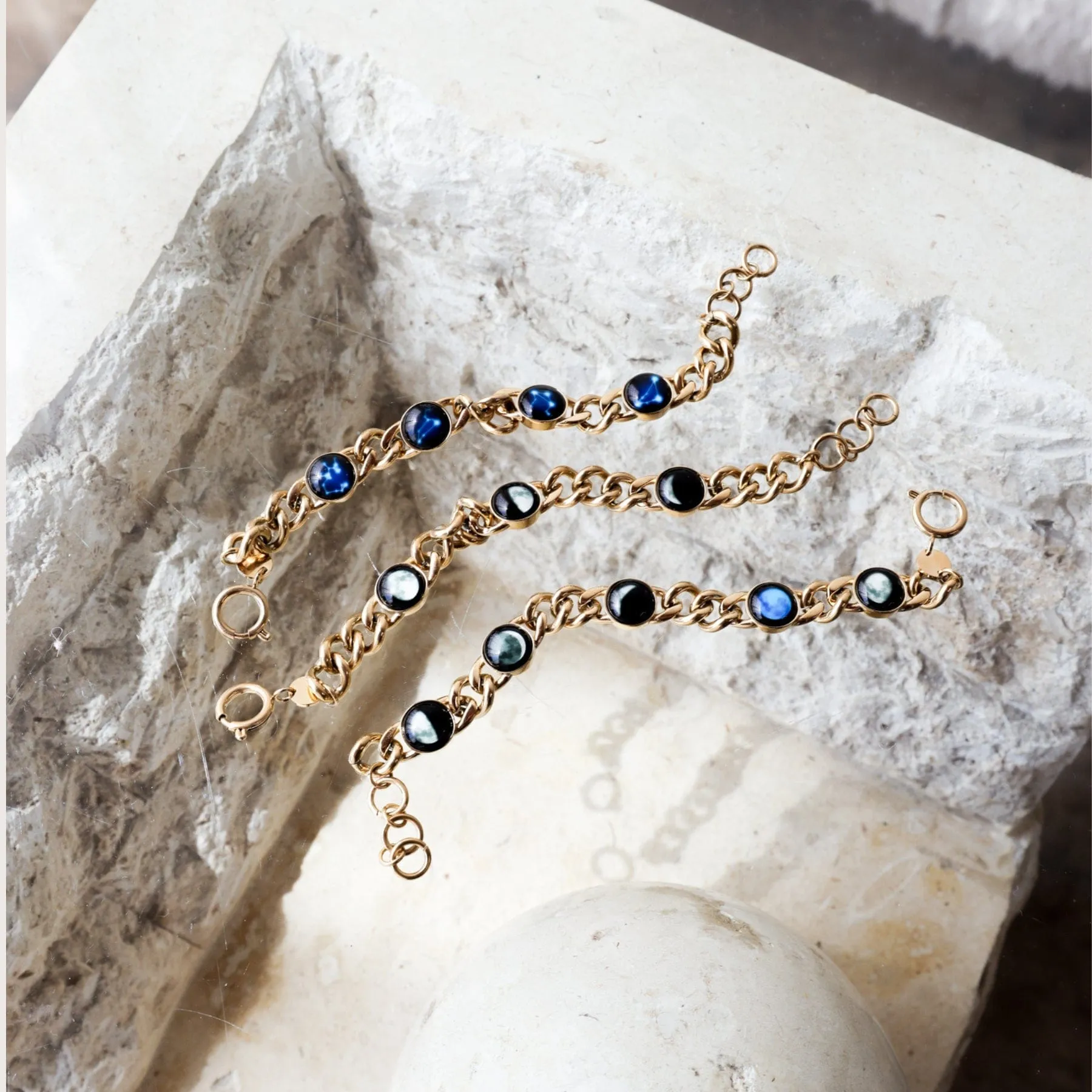 Four Moon Pleiades Bracelet in Gold