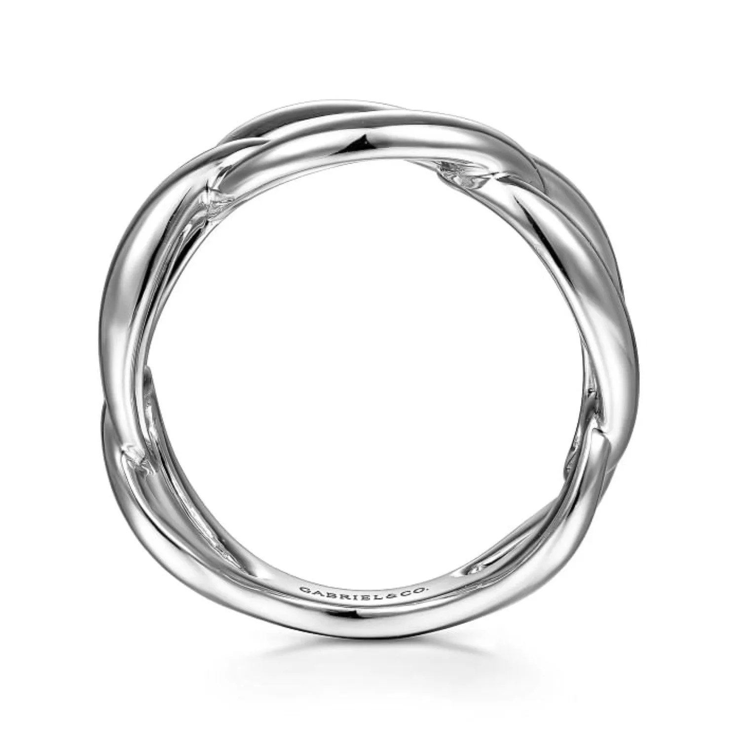 Gabriel & Co. High Polished Chain Link Ring