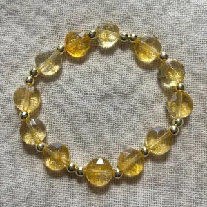 Halo Bracelet - Citrine