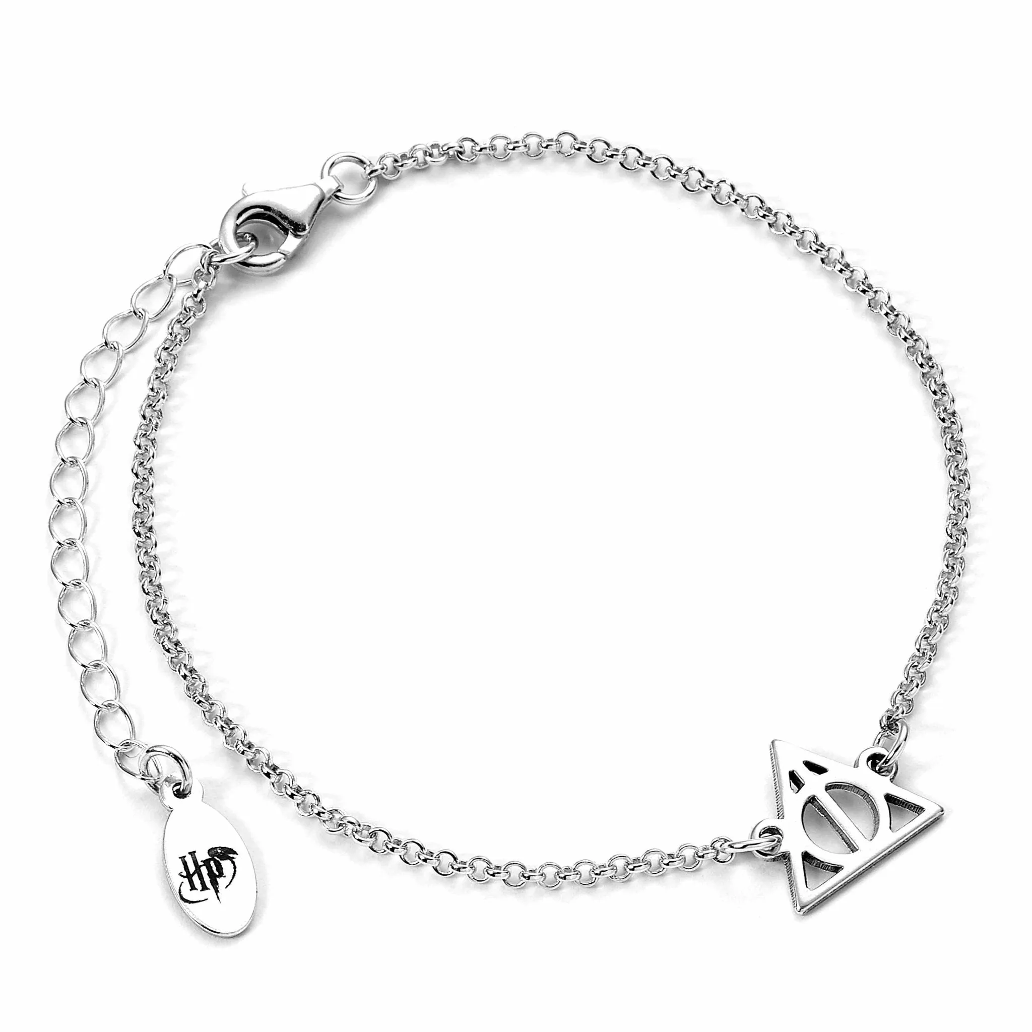 Harry Potter Sterling Silver Deathly Hallows Charm Bracelet  SCB00523