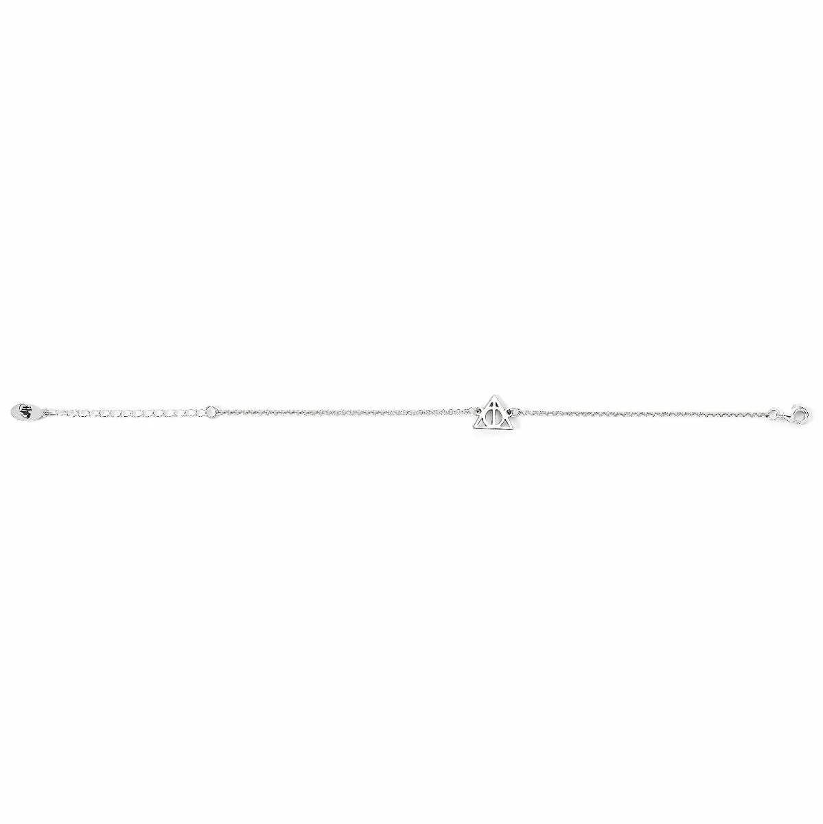 Harry Potter Sterling Silver Deathly Hallows Charm Bracelet  SCB00523