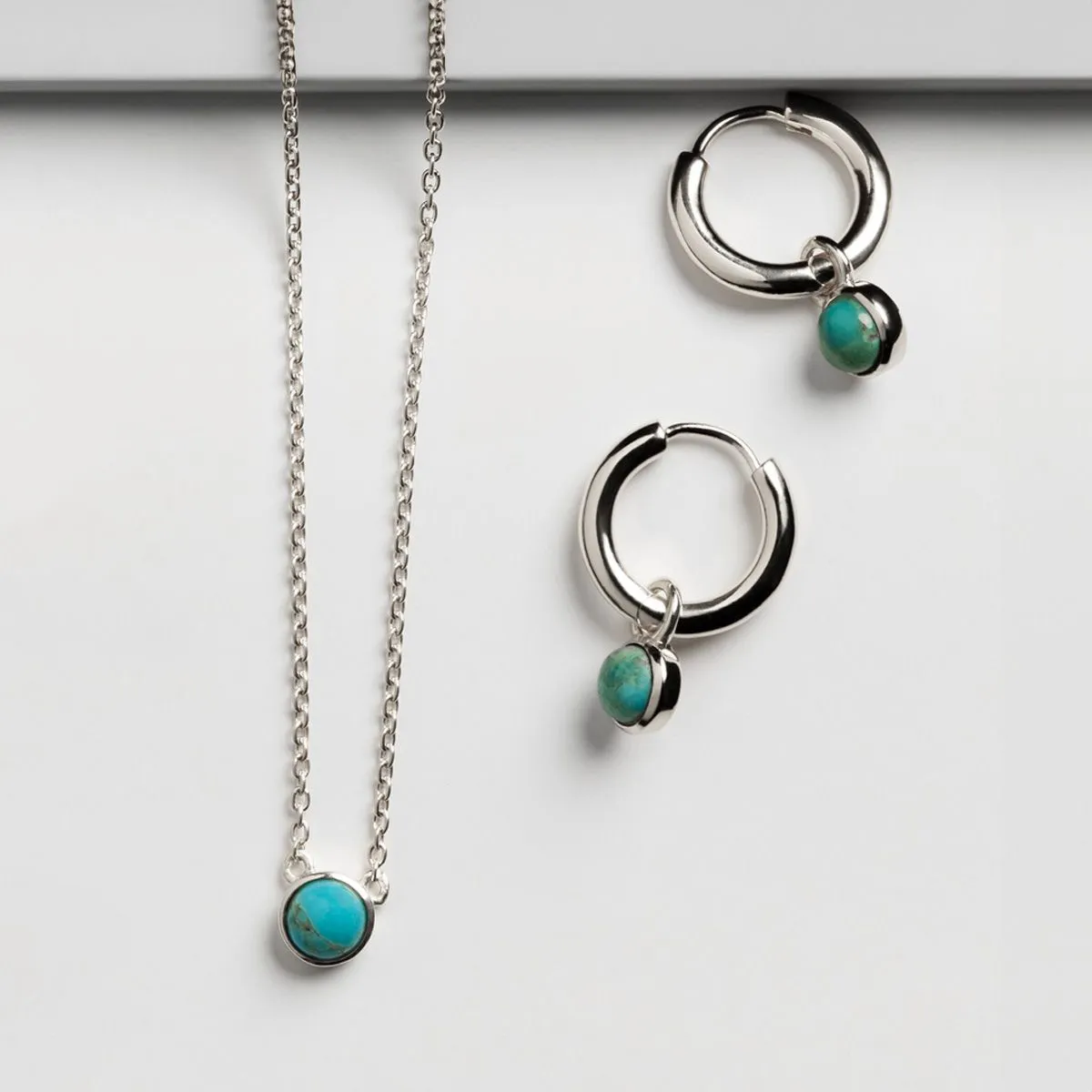 Heavenly Turquoise Silver Earring