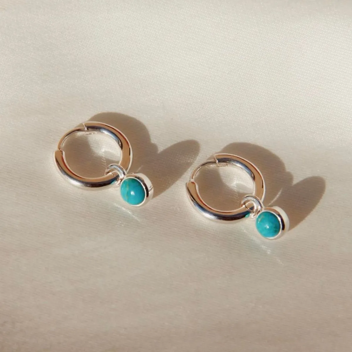 Heavenly Turquoise Silver Earring