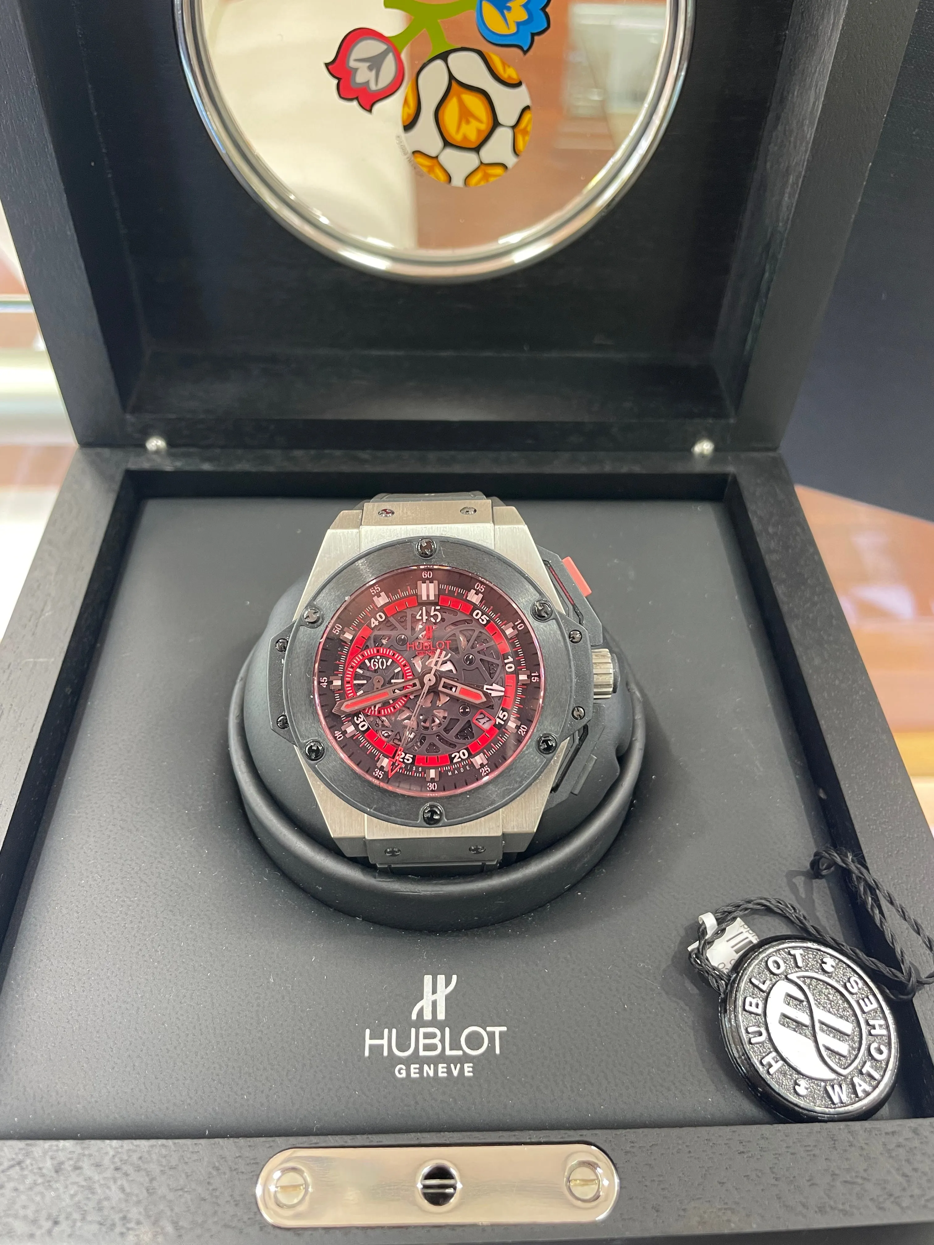 Hublot KING POWER UEFA EURO 2012 POLAND 716.NM.1129.RX.EUR12 Box and Papers PreOwned