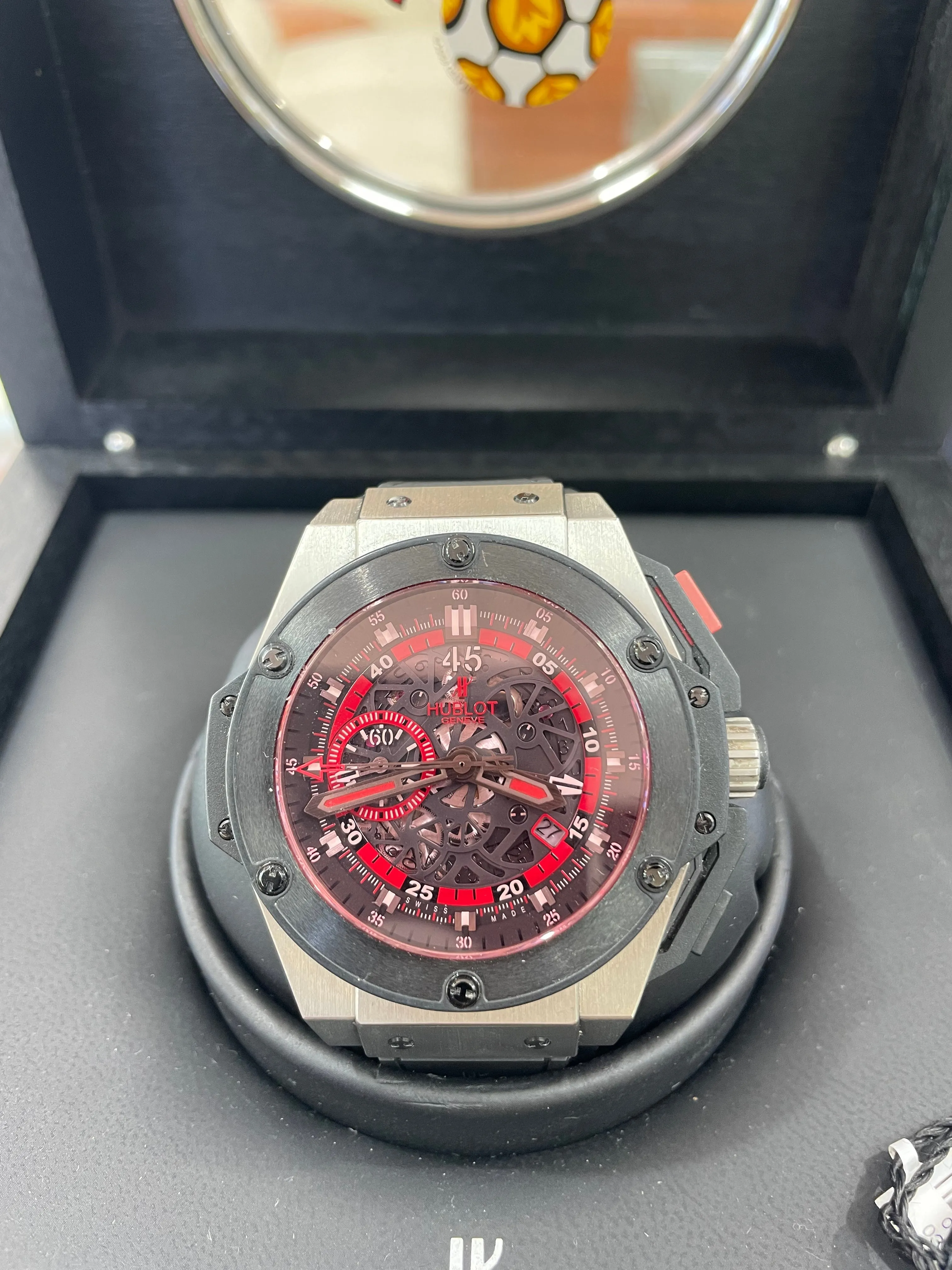 Hublot KING POWER UEFA EURO 2012 POLAND 716.NM.1129.RX.EUR12 Box and Papers PreOwned