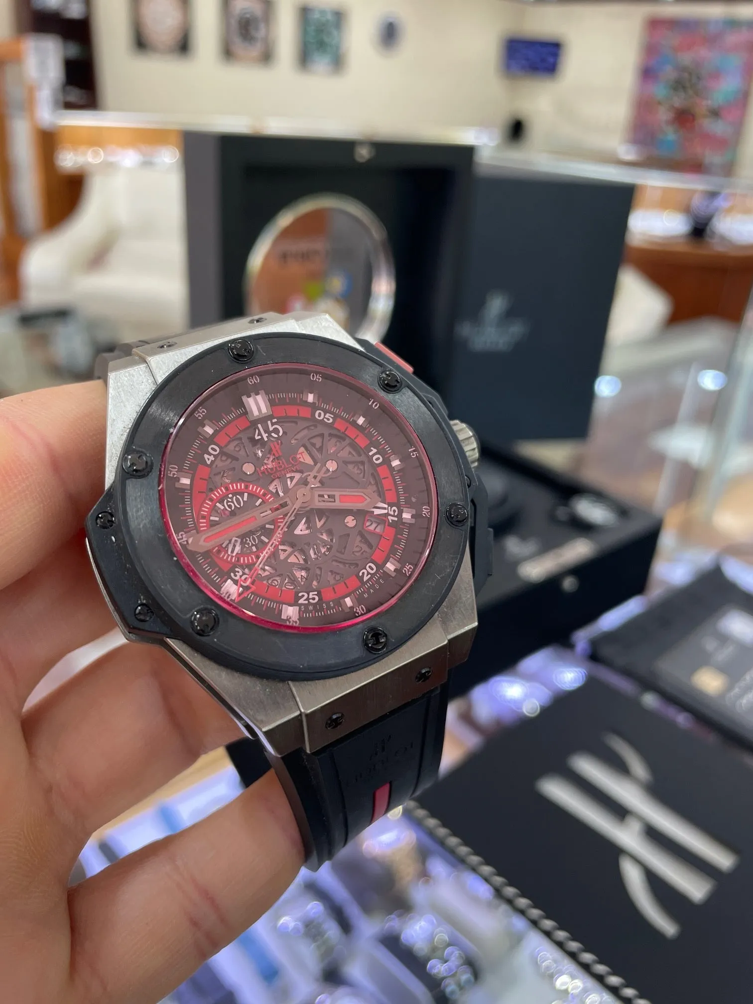 Hublot KING POWER UEFA EURO 2012 POLAND 716.NM.1129.RX.EUR12 Box and Papers PreOwned