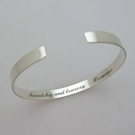 Inspirational bracelet - Hidden Quote Bracelet