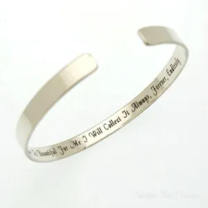 Inspirational bracelet - Hidden Quote Bracelet