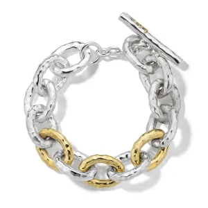 Ippolita Silver and 18K Gold Chimera Bastille Bracelet